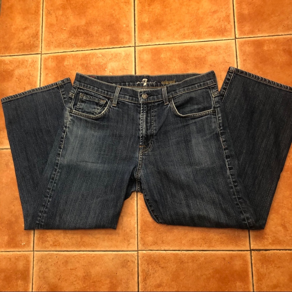 7 for all mankind relaxed jeans sz 33 - Picture 3 of 5